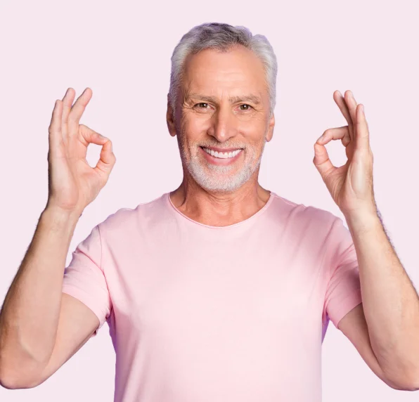 Smiling dental patient